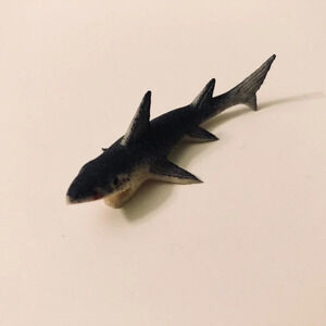 Vintage Small Gigantor Jiggler Rubber Shark 2.5 Inch Long Hong  Kong